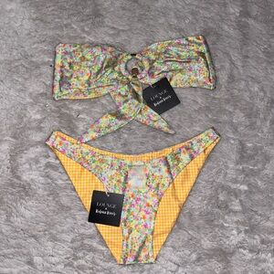 Kulani Kinis Floral Yellow Bikini Set